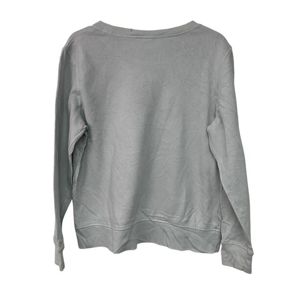 Upcycled Hand Printed Womens Large Casper Ghost A Hunting We Must Go Sweatshirt - Picture 3 of 4